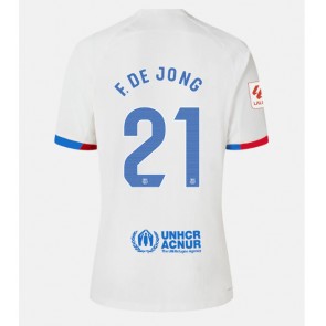 Barcelona Frenkie de Jong #21 Koszulka Wyjazdowych 2023-24 Krótki Rękaw